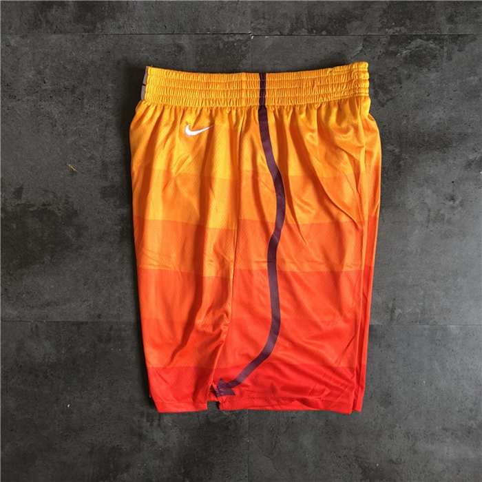 Utah Jazz Orange City Basketball Shorts