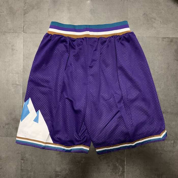 Utah Jazz Purple Classics Basketball Shorts