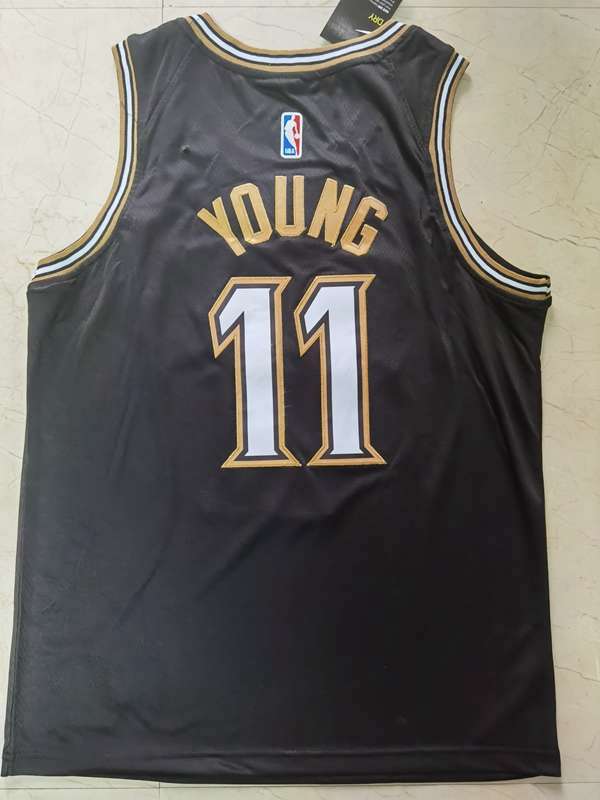 20/21 Atlanta Hawks YOUNG #11 Black City Basketball Jersey (Stitched)