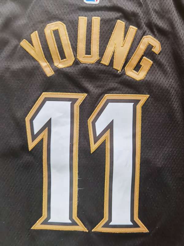 20/21 Atlanta Hawks YOUNG #11 Black City Basketball Jersey (Stitched)