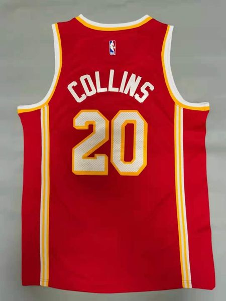 20/21 Atlanta Hawks COLLINS #20 Red Basketball Jersey (Stitched)