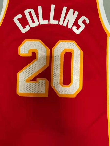 20/21 Atlanta Hawks COLLINS #20 Red Basketball Jersey (Stitched)