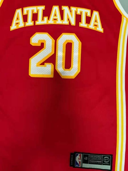 20/21 Atlanta Hawks COLLINS #20 Red Basketball Jersey (Stitched)