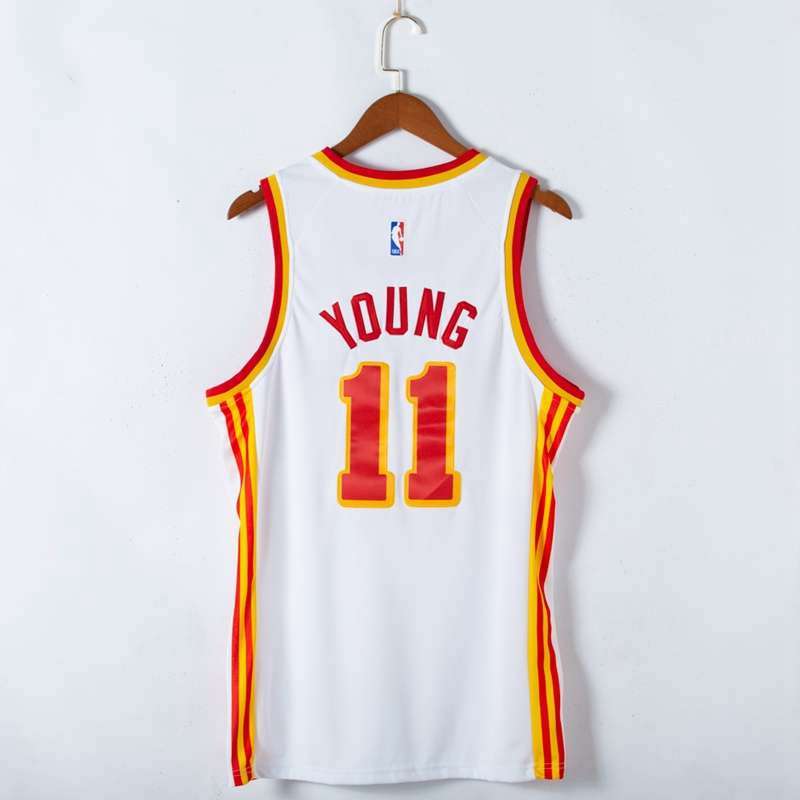 20/21 Atlanta Hawks YOUNG #11 White Basketball Jersey (Stitched)