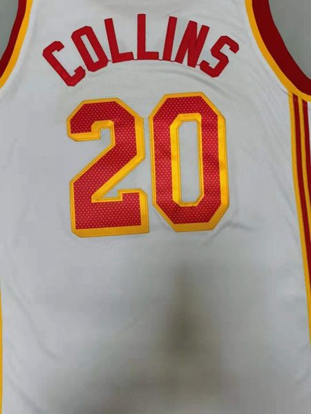 20/21 Atlanta Hawks COLLINS #20 White Basketball Jersey (Stitched)