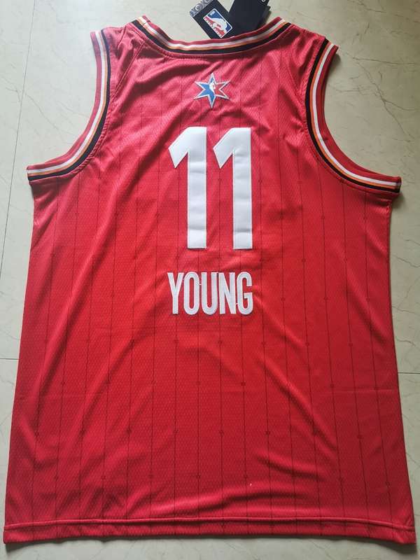 2020 Atlanta Hawks YOUNG #11 Red All Star Basketball Jersey (Stitched)