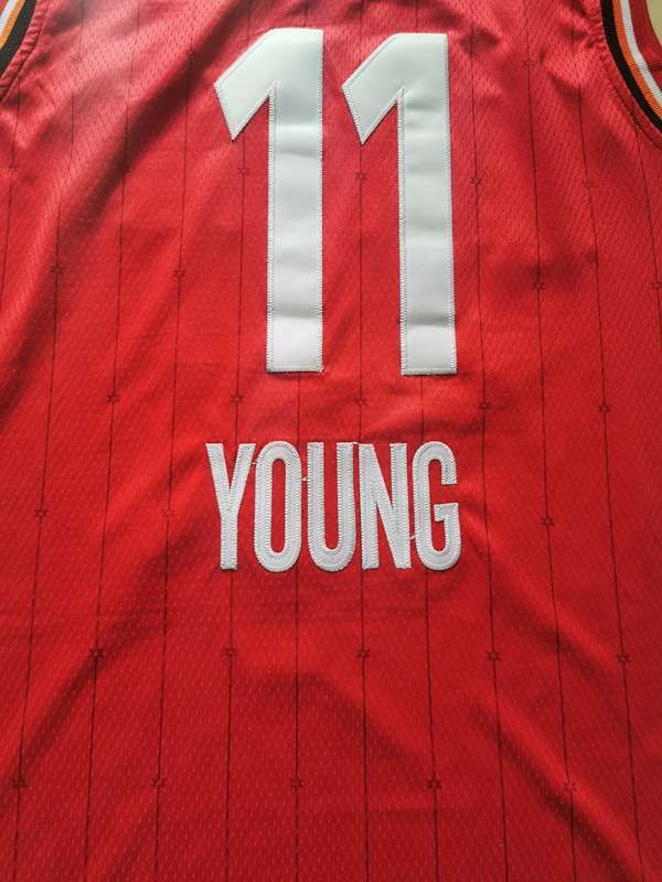 2020 Atlanta Hawks YOUNG #11 Red All Star Basketball Jersey (Stitched)