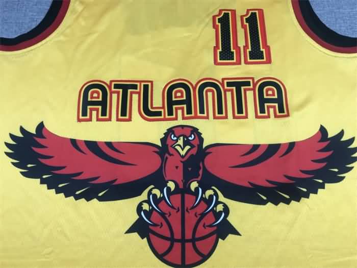 21/22 Atlanta Hawks YOUNG #11 Yellow City Basketball Jersey (Stitched)