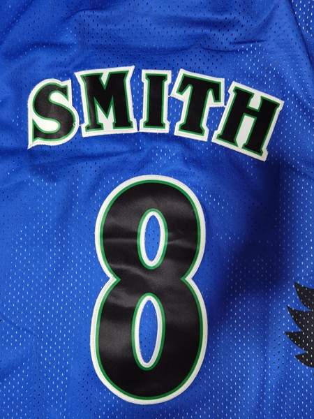 1986/87 Atlanta Hawks SMITH #8 Blue Classics Basketball Jersey (Stitched)