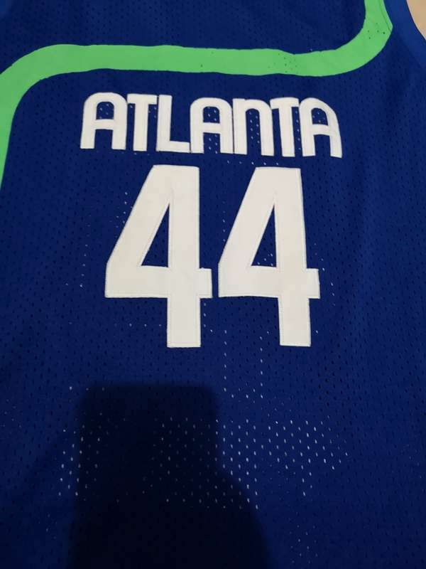 Atlanta Hawks PISTOL #44 Blue Classics Basketball Jersey (Stitched)