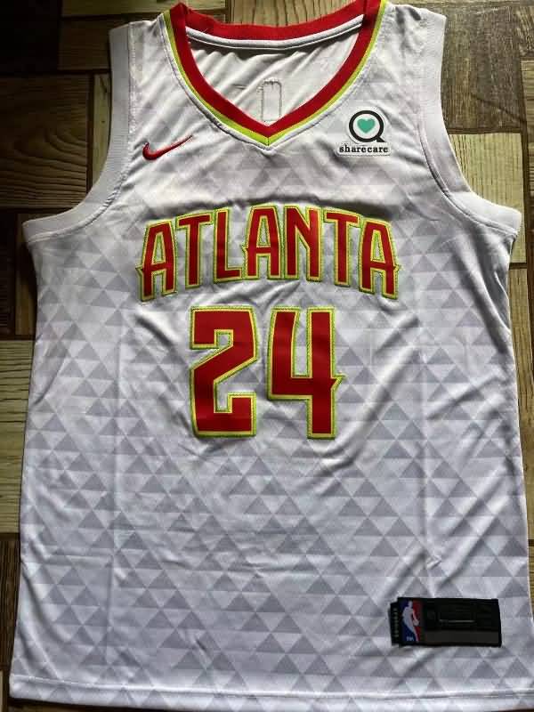 Atlanta Hawks FERNANDO #24 White Basketball Jersey (Stitched)