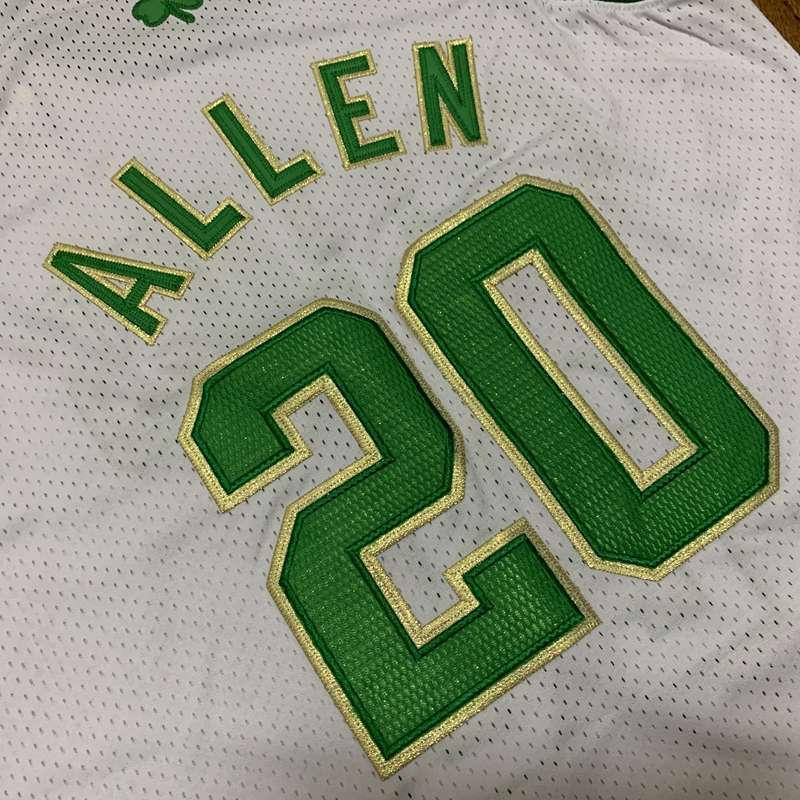 2007/08 Boston Celtics ALLEN #20 White Classics Champion Basketball Jersey (Closely Stitched)