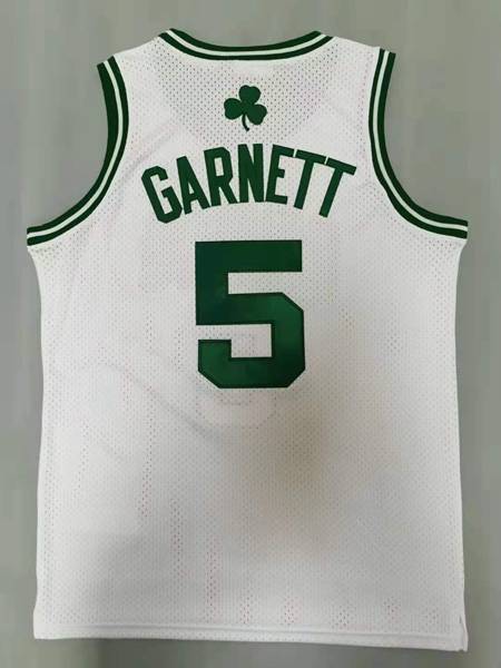 2007/08 Boston Celtics GARNETT #5 White Classics Basketball Jersey (Stitched)