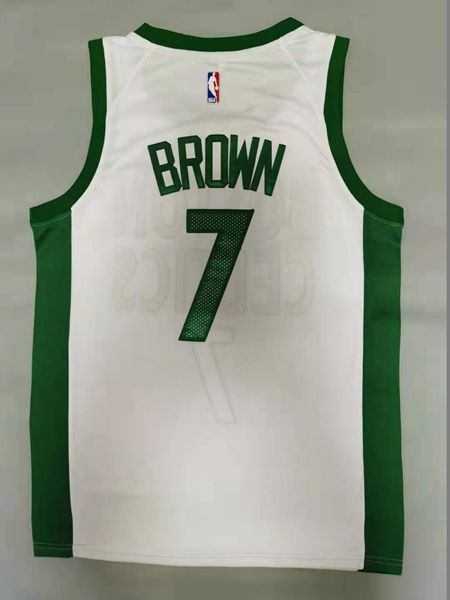 20/21 Boston Celtics BROWN #7 White City Basketball Jersey (Stitched)