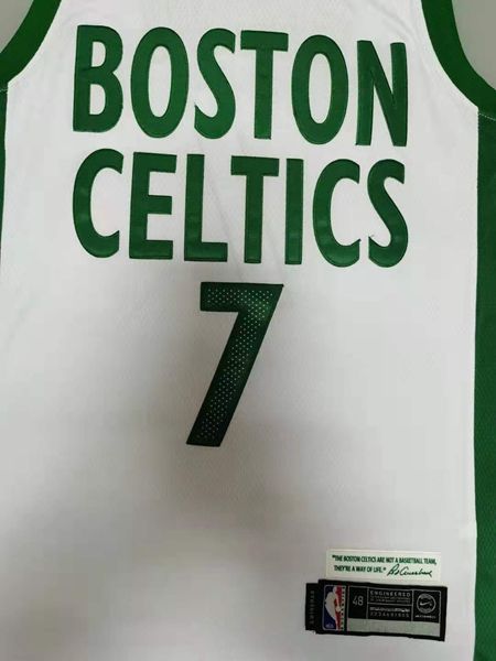 20/21 Boston Celtics BROWN #7 White City Basketball Jersey (Stitched)