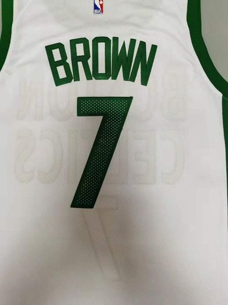 20/21 Boston Celtics BROWN #7 White City Basketball Jersey (Stitched)