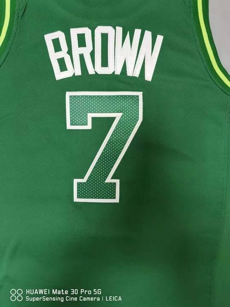 20/21 Boston Celtics BROWN #7 Green Basketball Jersey (Stitched) 02