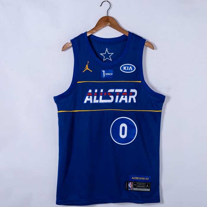 2021 Boston Celtics TATUM #0 Blue All Star Basketball Jersey (Stitched)