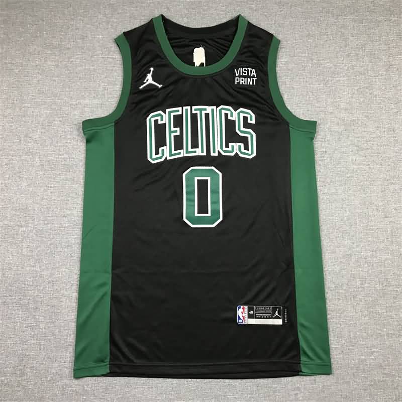 21/22 Boston Celtics TATUM #0 Black AJ Basketball Jersey (Stitched)