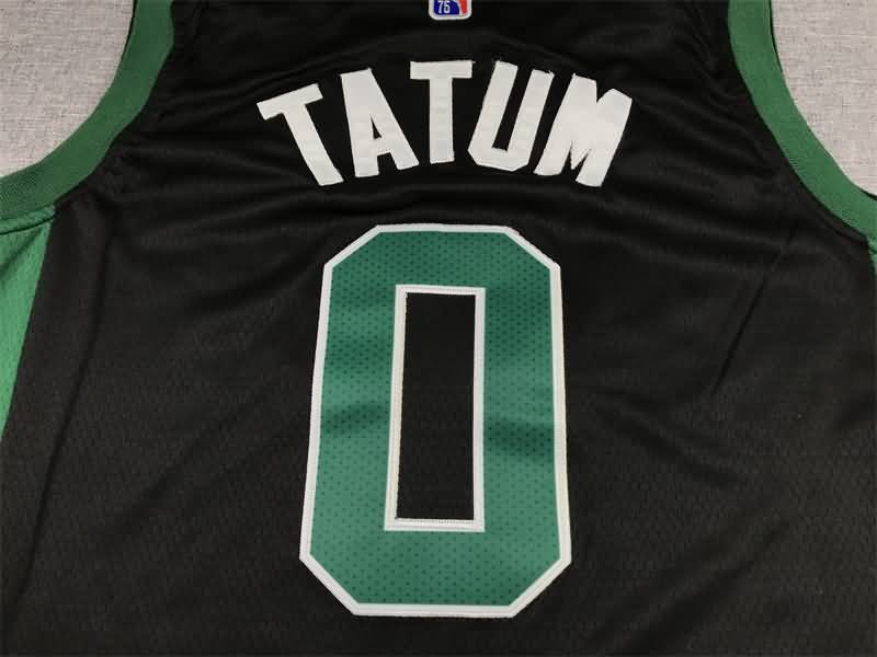 21/22 Boston Celtics TATUM #0 Black AJ Basketball Jersey (Stitched)