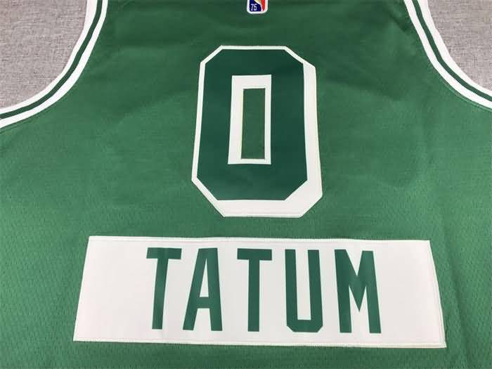 21/22 Boston Celtics TATUM #0 Green City Basketball Jersey (Stitched)