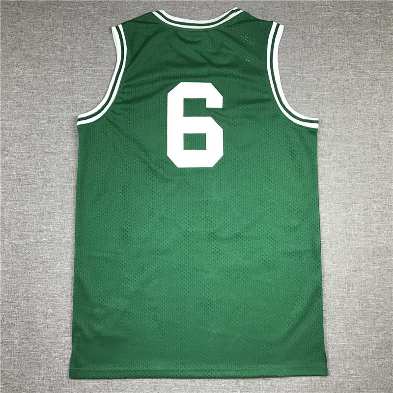 1962/63 Boston Celtics #6 Green Classics Basketball Jersey (Stitched)