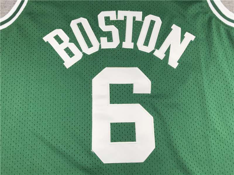 1962/63 Boston Celtics #6 Green Classics Basketball Jersey (Stitched)