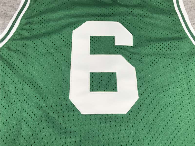 1962/63 Boston Celtics #6 Green Classics Basketball Jersey (Stitched)