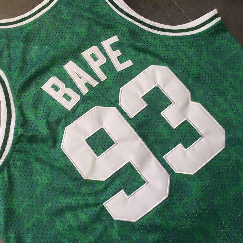 1985/86 Boston Celtics BAPE #93 Green Classics Basketball Jersey (Closely Stitched)