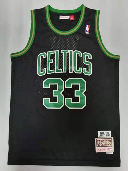 1985/86 Boston Celtics BIRD #33 Black Classics Basketball Jersey (Stitched)