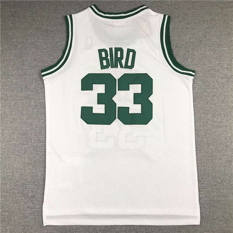 1985/86 Boston Celtics BIRD #33 White Classics Basketball Jersey (Stitched)