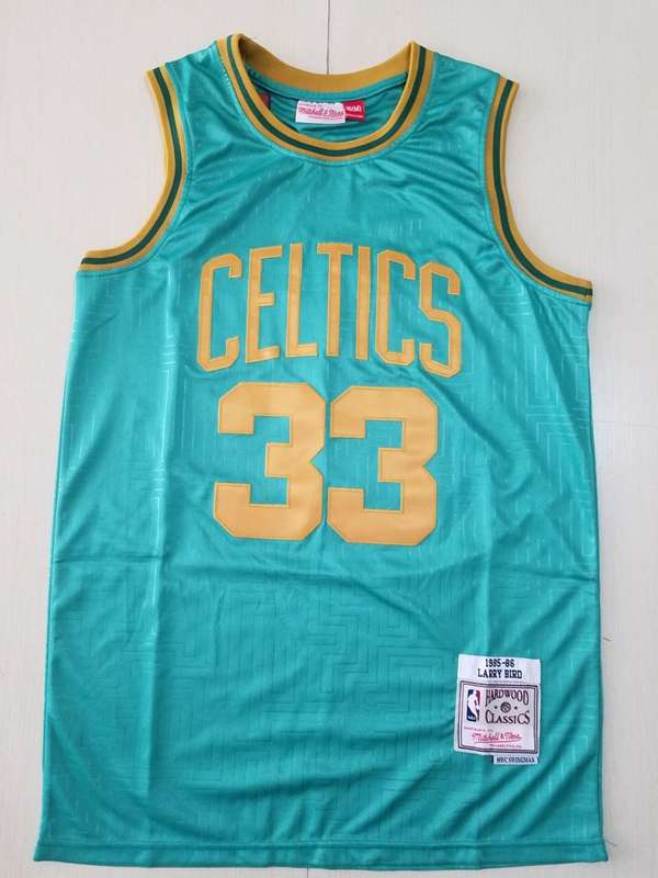 1995/96 Boston Celtics BIRD #33 Green Classics Basketball Jersey (Stitched)