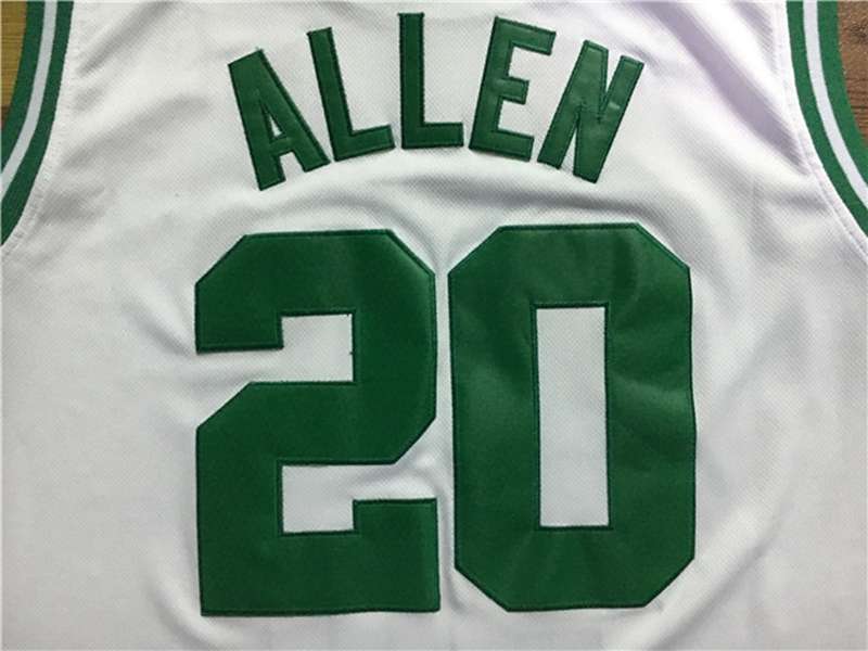 Boston Celtics ALLEN #20 White Classics Basketball Jersey (Stitched)