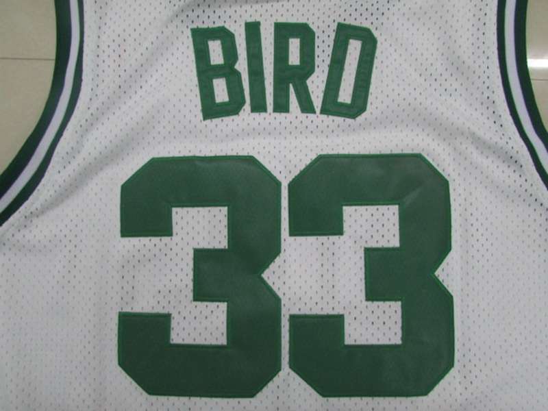 Boston Celtics BIRD #33 White Classics Basketball Jersey (Stitched)