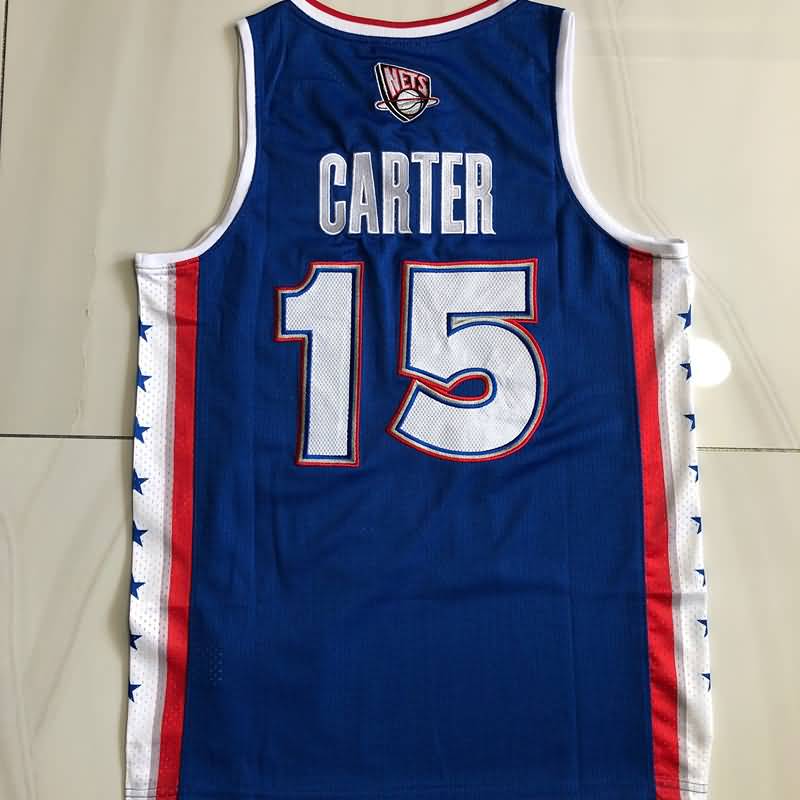 2005 Brooklyn Nets CARTER #15 Dark Blue ALL-STAR Classics Basketball Jersey (Closely Stitched)