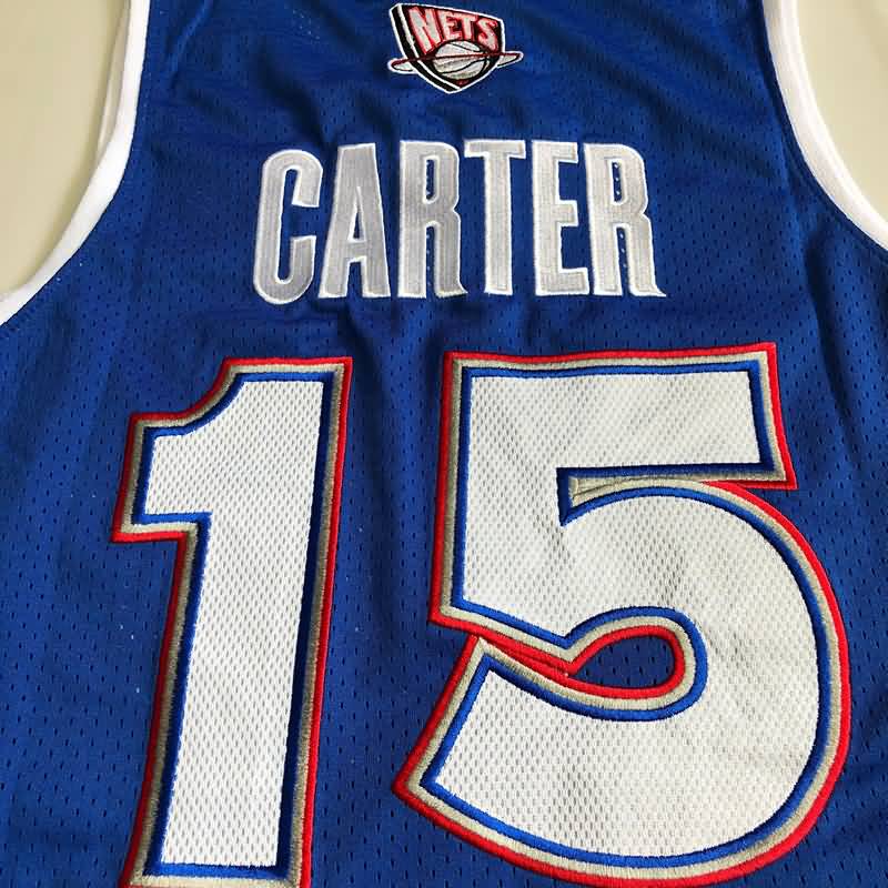 2005 Brooklyn Nets CARTER #15 Dark Blue ALL-STAR Classics Basketball Jersey (Closely Stitched)