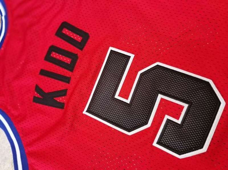 2006/07 Brooklyn Nets KIDD #5 Red Classics Basketball Jersey (Closely Stitched)