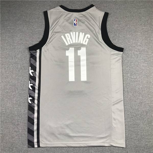 20/21 Brooklyn Nets IRVING #11 Grey AJ Basketball Jersey (Stitched)