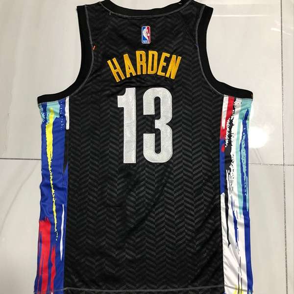 20/21 Brooklyn Nets HARDEN #13 Black City Basketball Jersey (Closely Stitched)