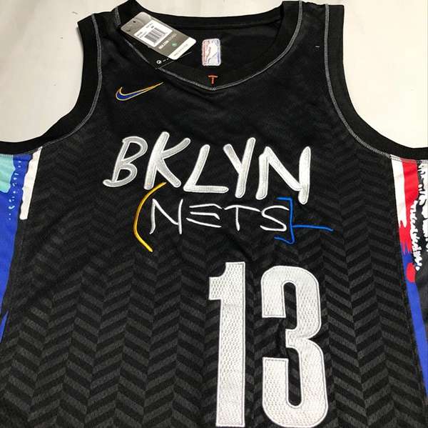 20/21 Brooklyn Nets HARDEN #13 Black City Basketball Jersey (Closely Stitched)