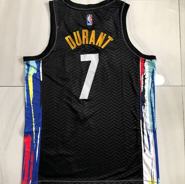 20/21 Brooklyn Nets DURANT #7 Black City Basketball Jersey (Closely Stitched)