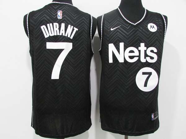 20/21 Brooklyn Nets DURANT #7 Black Basketball Jersey 02 (Stitched)