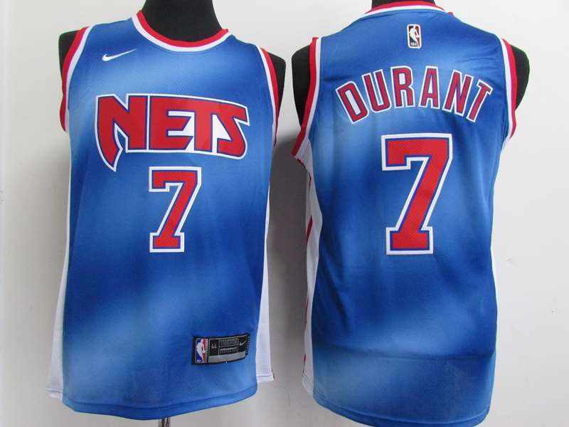 20/21 Brooklyn Nets DURANT #7 Blue Basketball Jersey (Stitched)