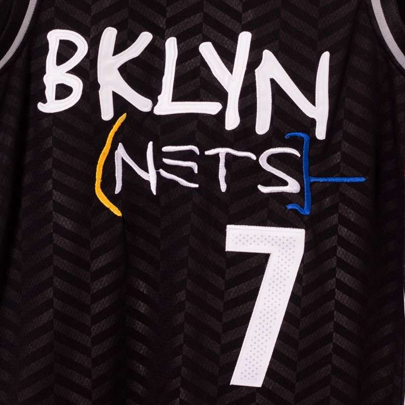 20/21 Brooklyn Nets DURANT #7 Black City Basketball Jersey (Stitched)