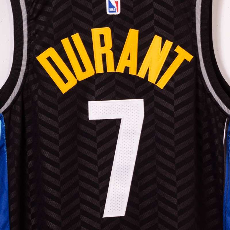 20/21 Brooklyn Nets DURANT #7 Black City Basketball Jersey (Stitched)