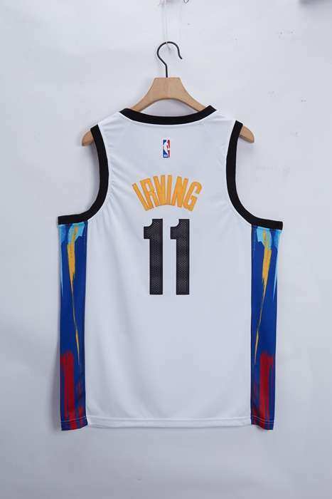 20/21 Brooklyn Nets IRVING #11 White City Basketball Jersey (Stitched)