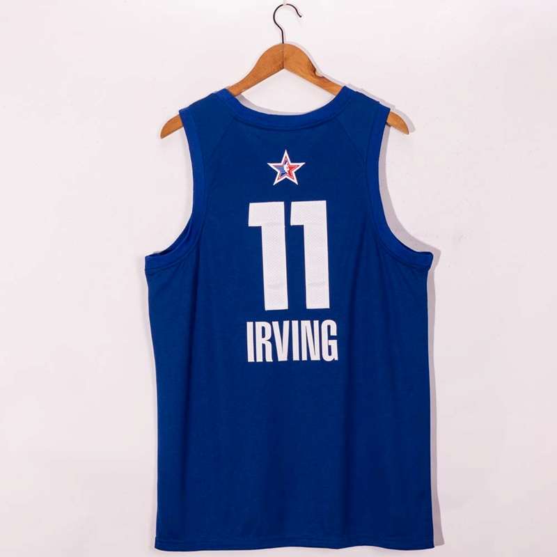 20/21 Brooklyn Nets IRVING #11 Blue All Star Basketball Jersey (Stitched)