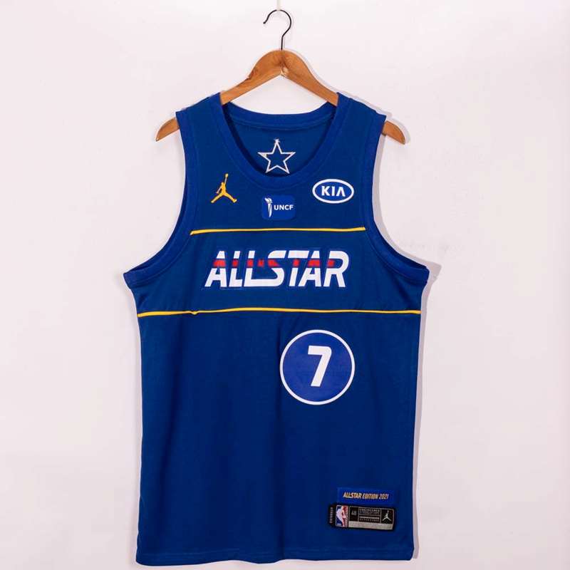 2021 Brooklyn Nets URANT D#7 Blue All Star Basketball Jersey (Stitched)