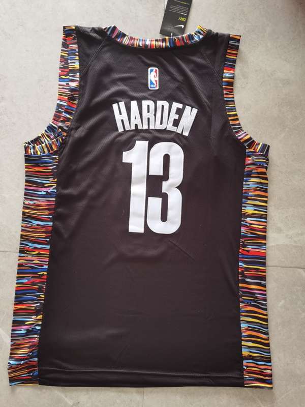 2020 Brooklyn Nets HARDEN #13 Black City Basketball Jersey (Stitched)