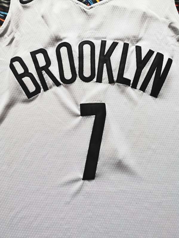 2020 Brooklyn Nets DURANT #7 White City Basketball Jersey 02 (Stitched)